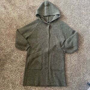 Creation wool/acrylic blend hooded cardigan women’s size Medium